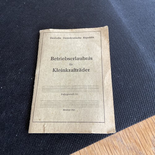 Simson ddr betriebserlaubnis - simson,